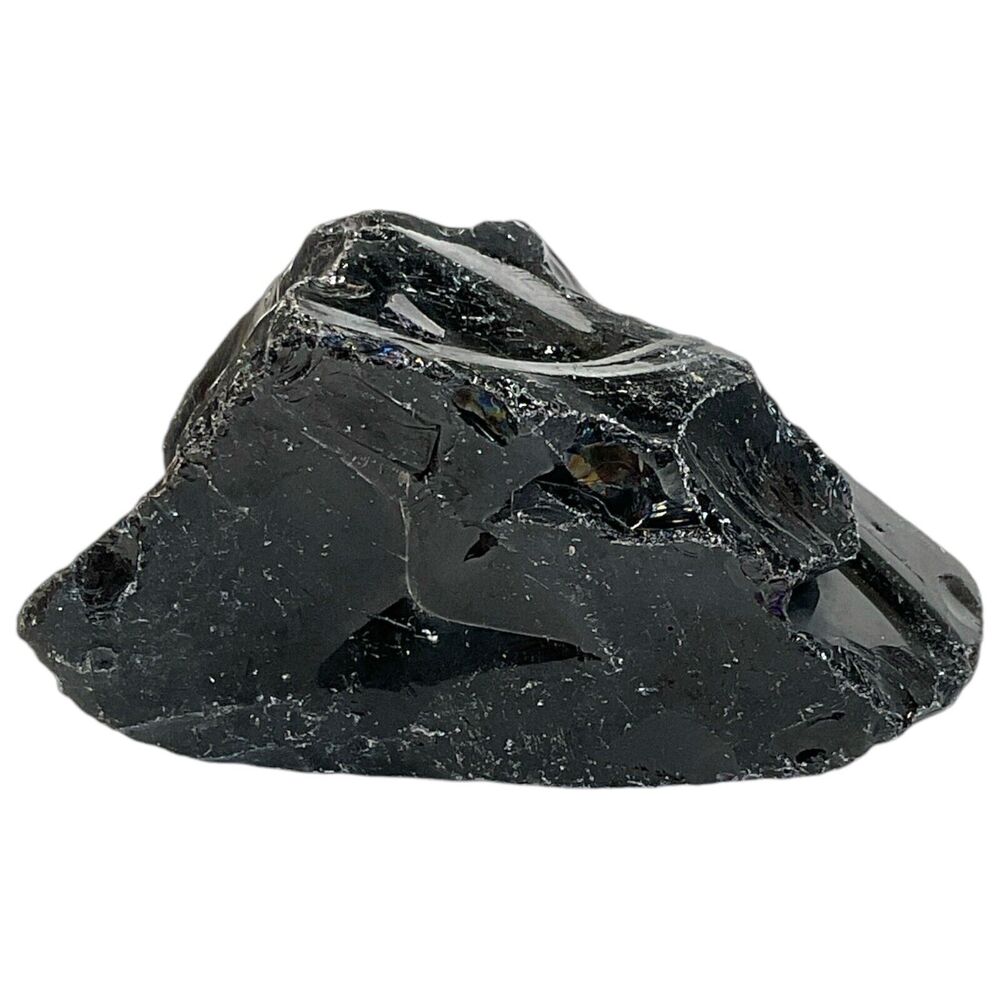 Black Onyx Opaque‎ Art Glass Cullet Slag Glass #4XL234